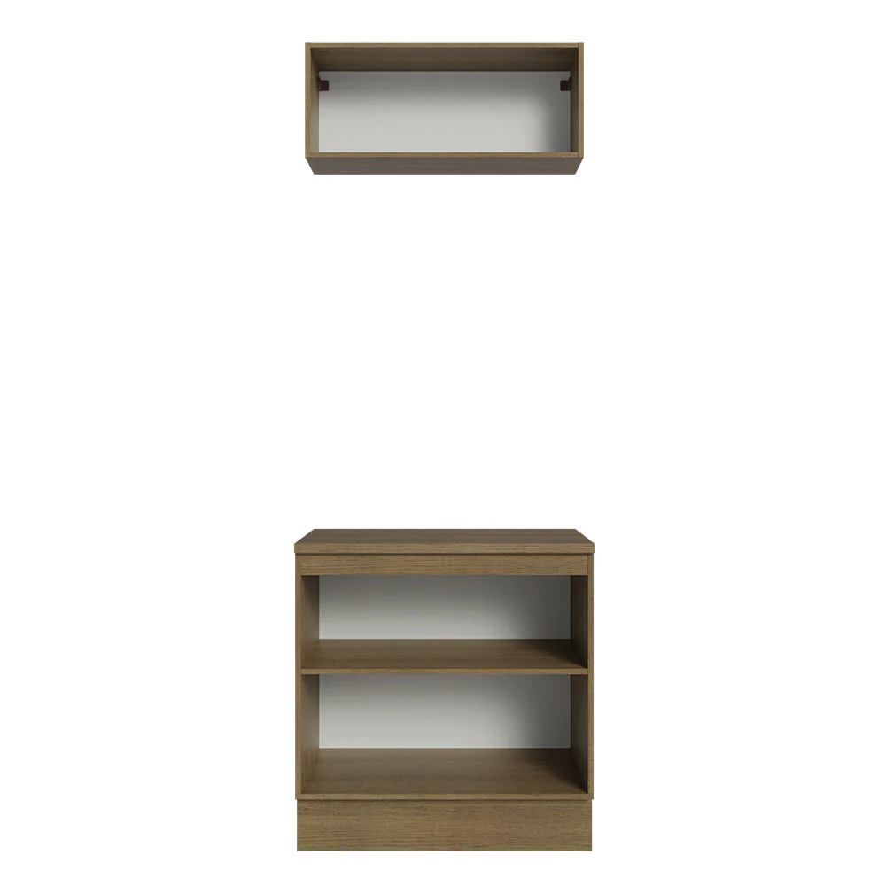 Mueble Integral Multiuso Garaje 80cm Marrón/Crema - Image 6