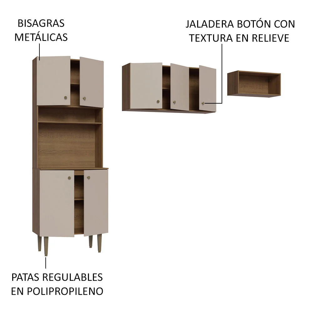 Mueble Kit para Área de Lavado Elegante Gourmet 235cm MC - Image 3