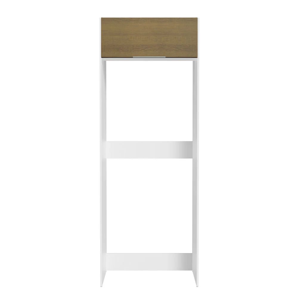 Mueble para Empotrar Heladera 1 Puerta Abatible Blanco/Marrón Stella Madesa - Image 8