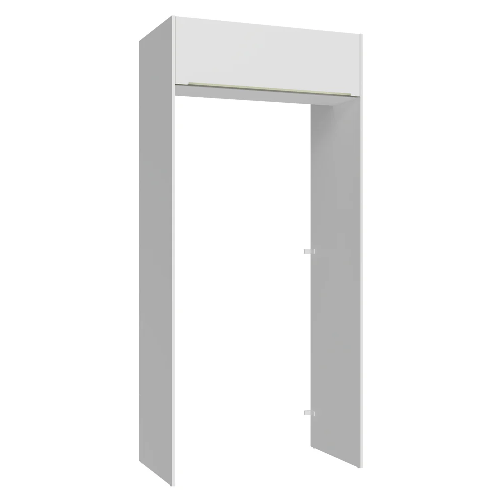 Mueble para empotrar Heladera 103 cm 1 Puerta Abatible Blanco Aterciopelado Lux Madesa