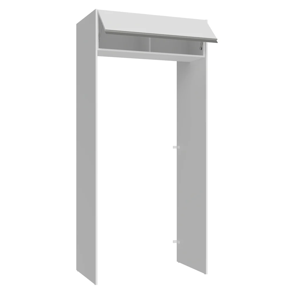 Mueble para empotrar Heladera 103 cm 1 Puerta Abatible Blanco Glamy Madesa - Image 7