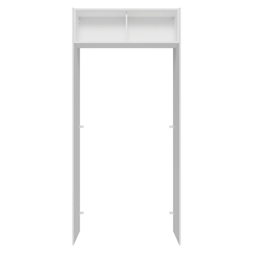 Mueble para empotrar Heladera 103 cm 1 Puerta Abatible Blanco/Marrón Stella Madesa - Image 8
