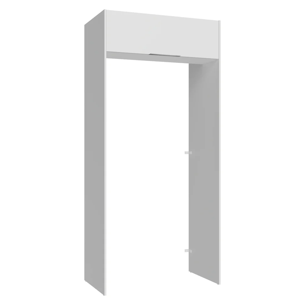 Mueble para empotrar Heladera 103 cm 1 Puerta Abatible Blanco Stella Madesa