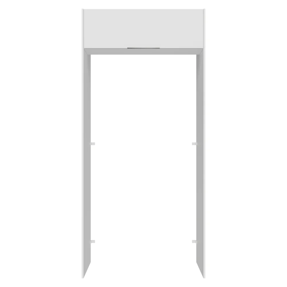 Mueble para empotrar Heladera 103 cm 1 Puerta Abatible Blanco Stella Madesa - Image 6
