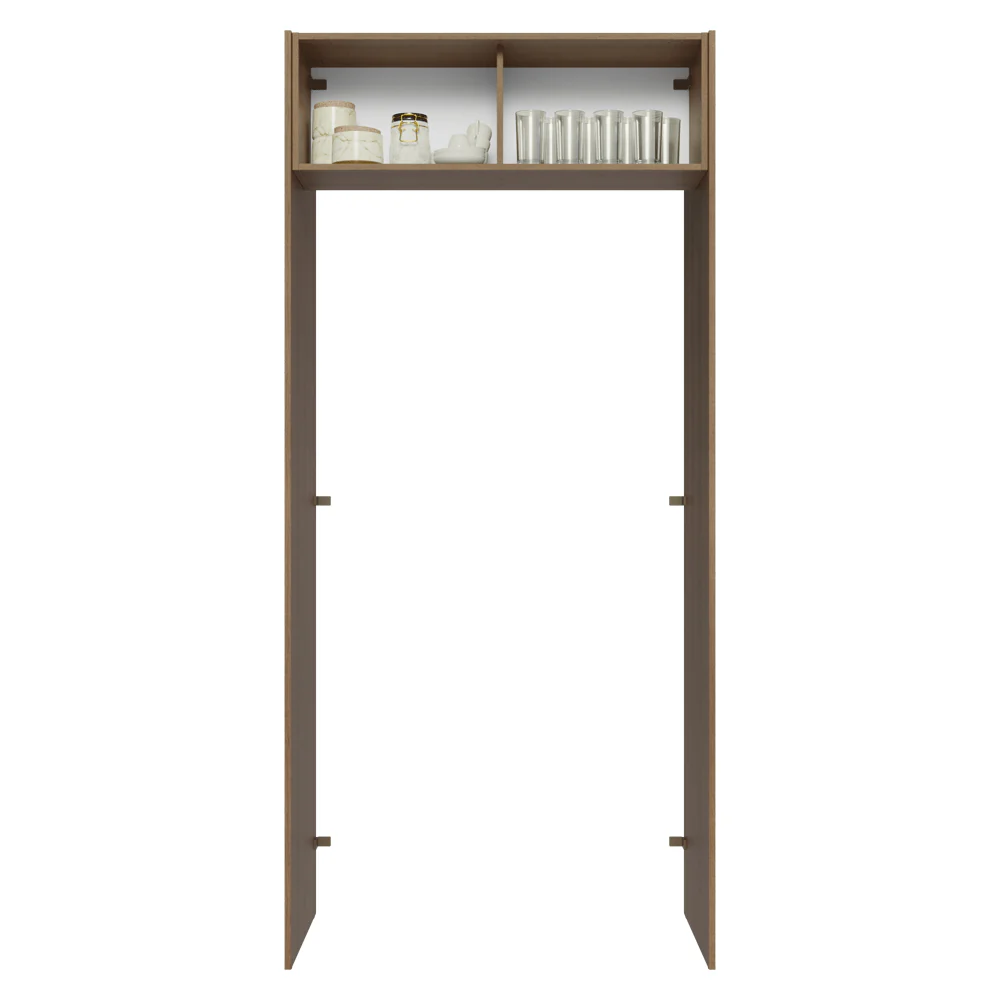 Mueble para empotrar Heladera 103 cm 1 Puerta Abatible Marrón/Blanco Agata Madesa - Image 4
