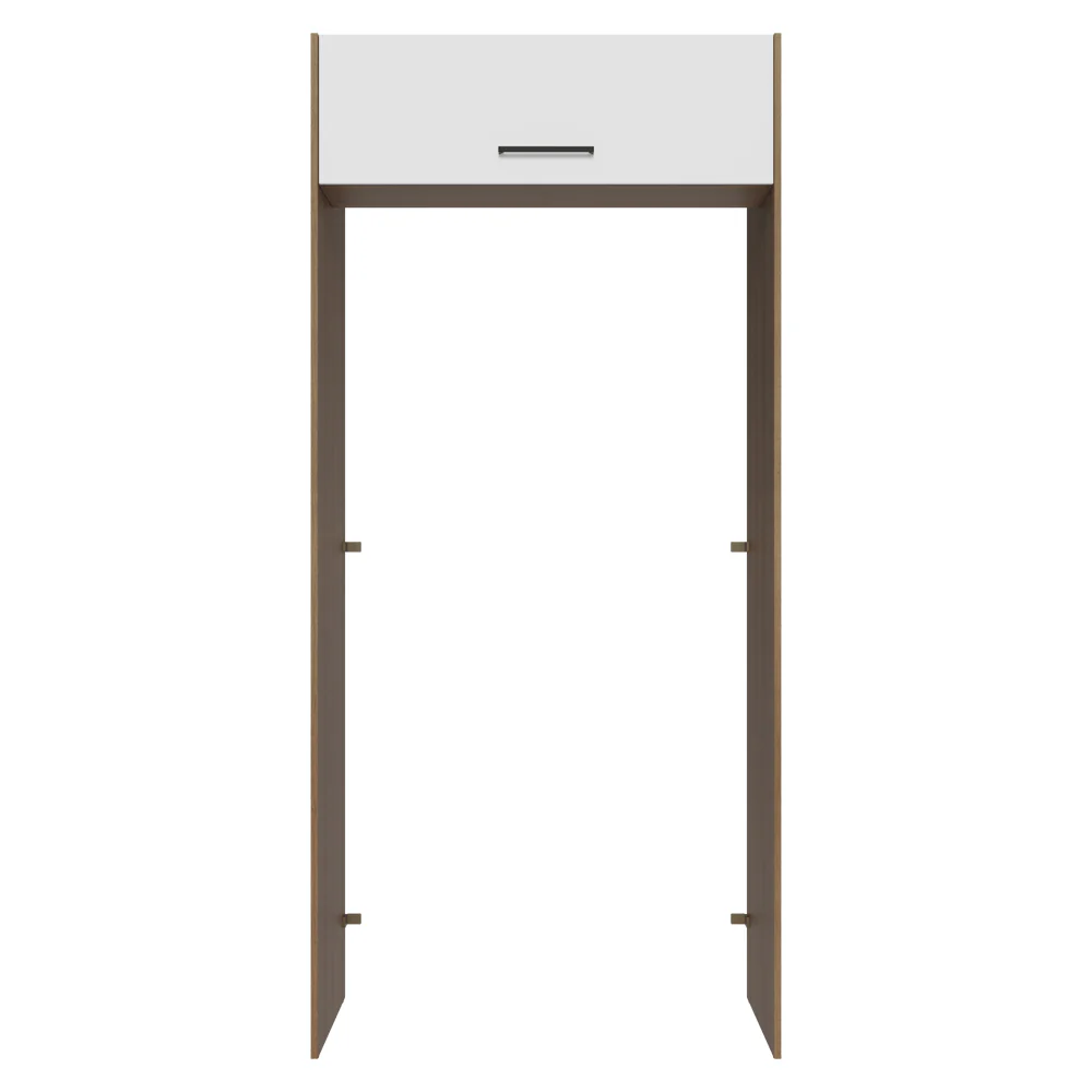 Mueble para empotrar Heladera 103 cm 1 Puerta Abatible Marrón/Blanco Agata Madesa - Image 6