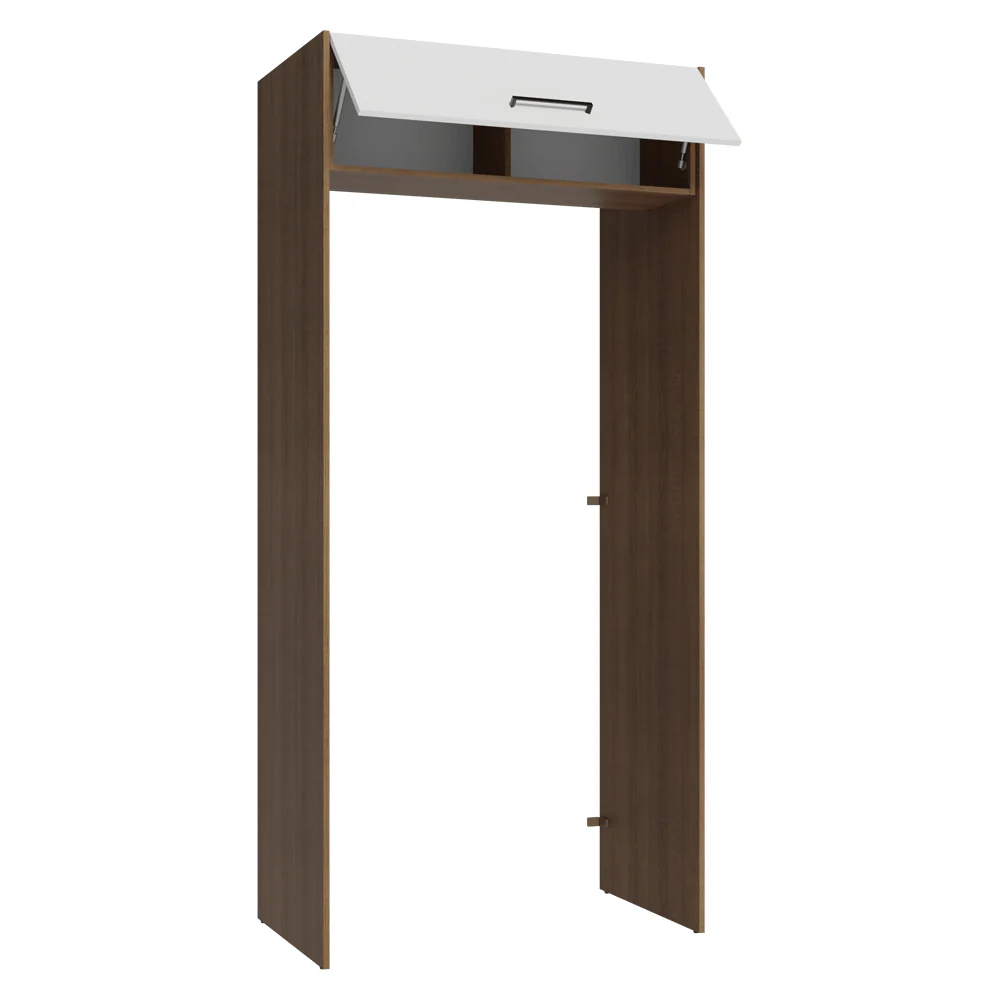 Mueble para empotrar Heladera 103 cm 1 Puerta Abatible Marrón/Blanco Agata Madesa - Image 7