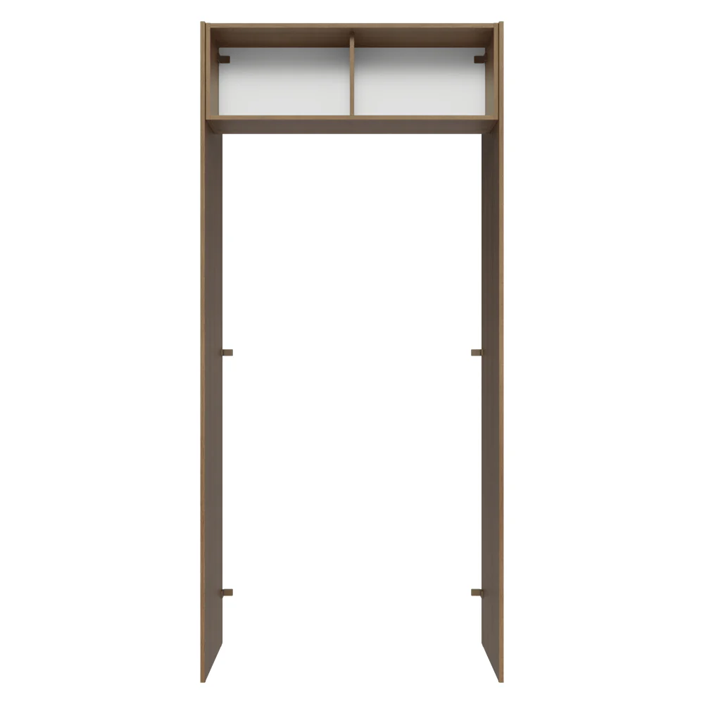 Mueble para empotrar Heladera 103 cm 1 Puerta Abatible Marrón/Crema Agata Madesa - Image 10