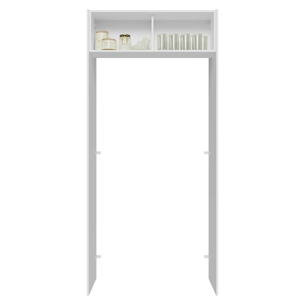 Mueble para empotrar Heladera 103 cm 1 Pueta Abatible Blanco/Crema Vik Madesa - Image 4