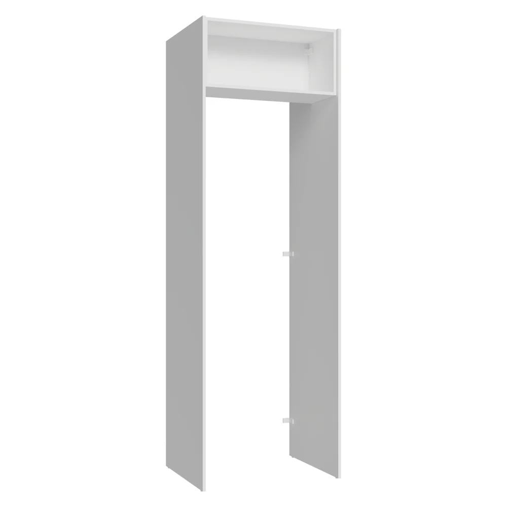 Mueble para empotrar Heladera 73 cm 1 Puerta Abatible Blanco Stella Madesa - Image 10