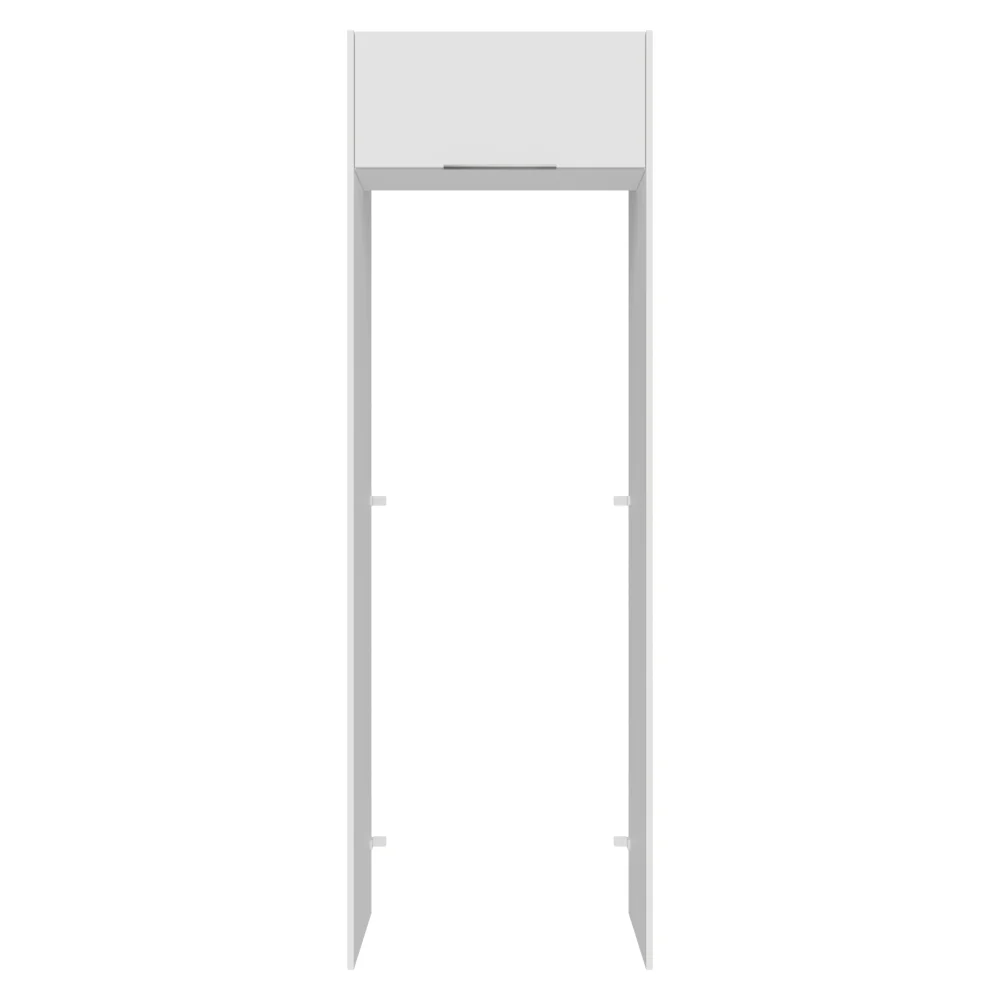 Mueble para empotrar Heladera 73 cm 1 Puerta Abatible Blanco Stella Madesa - Image 6