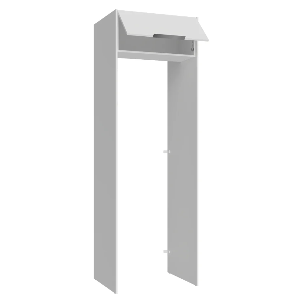 Mueble para empotrar Heladera 73 cm 1 Puerta Abatible Blanco Stella Madesa - Image 7