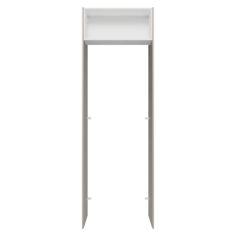 Mueble para empotrar Heladera 73 cm 1 Puerta Abatible Crema/Blanco/Crema Agata Madesa - Image 10