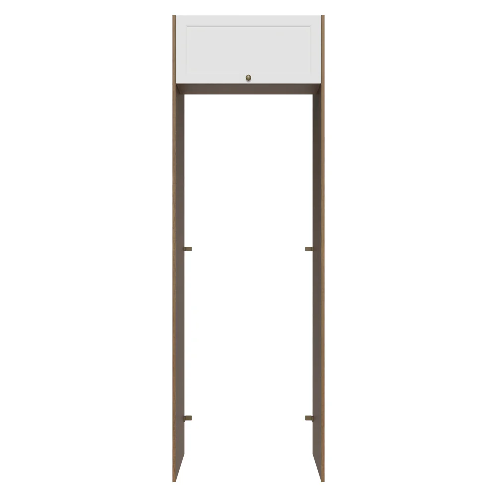 Mueble para empotrar Heladera 73 cm 1 Puerta Abatible Marrón/Blanco Vik Madesa - Image 10