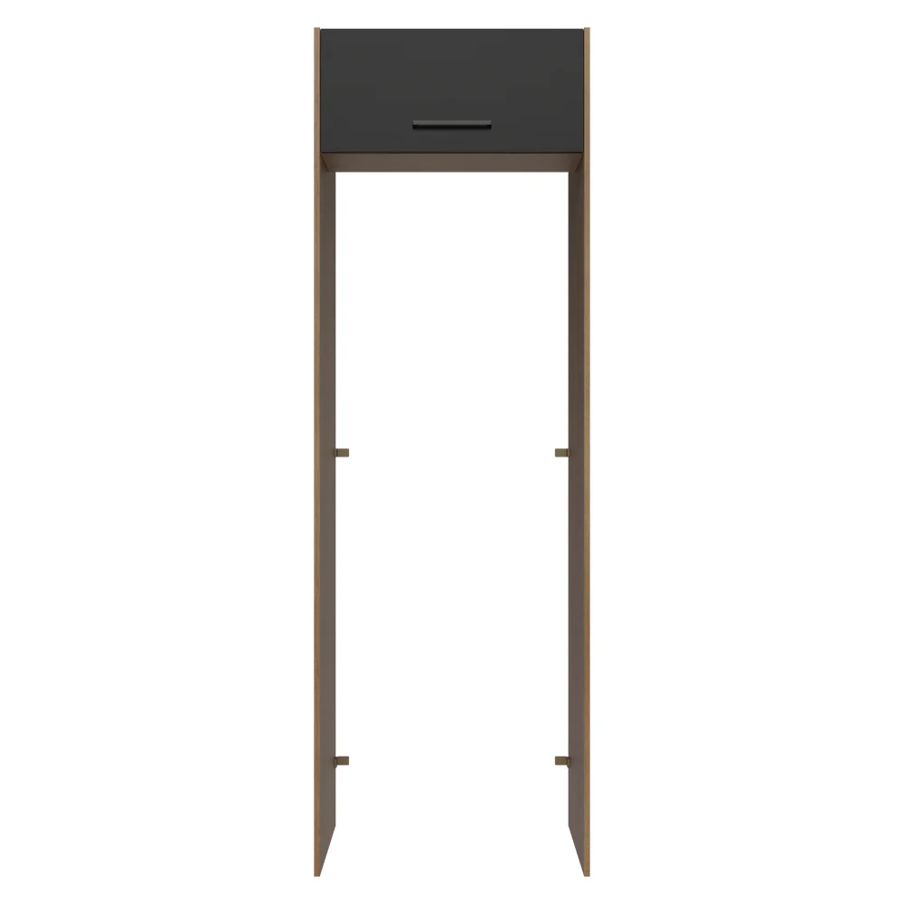 Mueble para empotrar Heladera 73 cm 1 Puerta Abatible Marrón/Negro Agata Madesa - Image 6