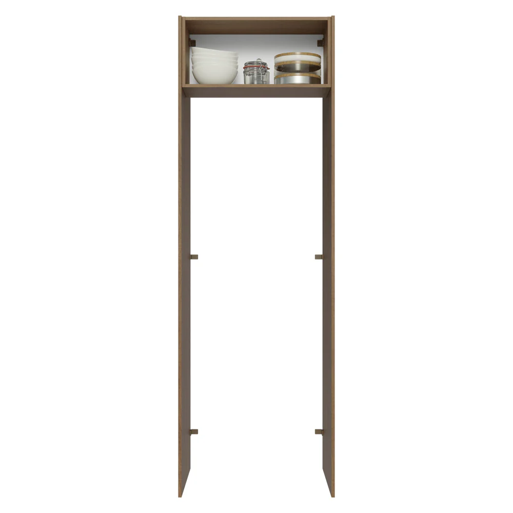 Mueble para empotrar Heladera 73 cm 1 Pueta Abatible Marrón/Crema Vik Madesa - Image 4
