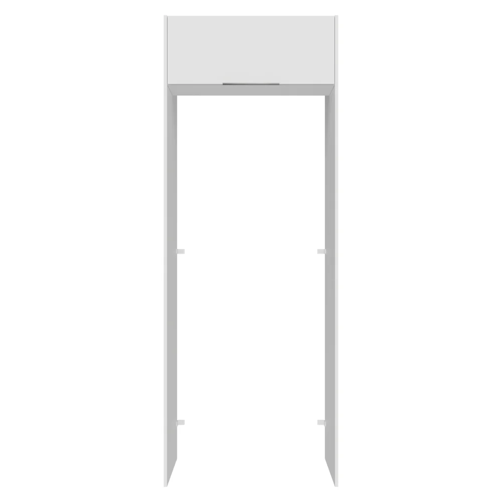 Mueble para empotrar Heladera 83 cm 1 Puerta Rebatible Blanco Stella Madesa - Image 6
