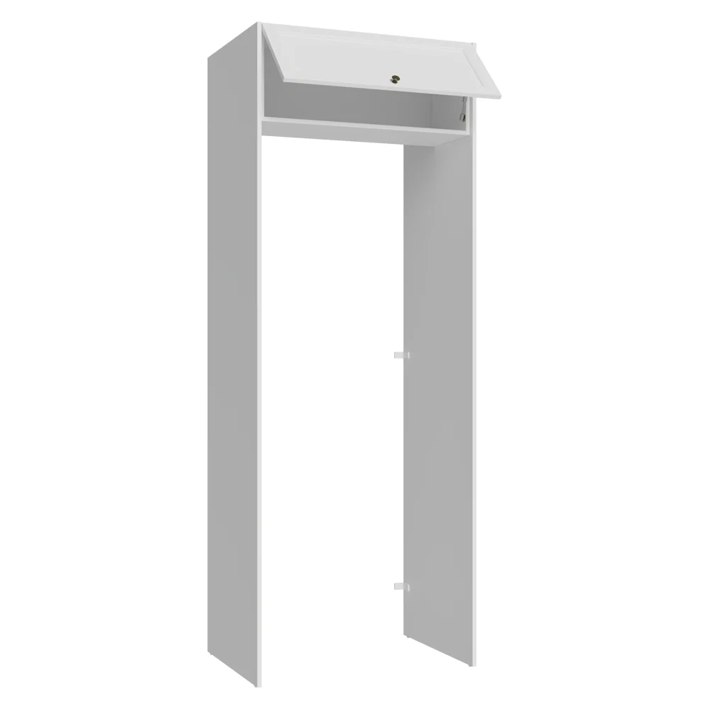 Mueble para empotrar Heladera 83 cm 1 Puerta Rebatible Blanco Vik Madesa - Image 5