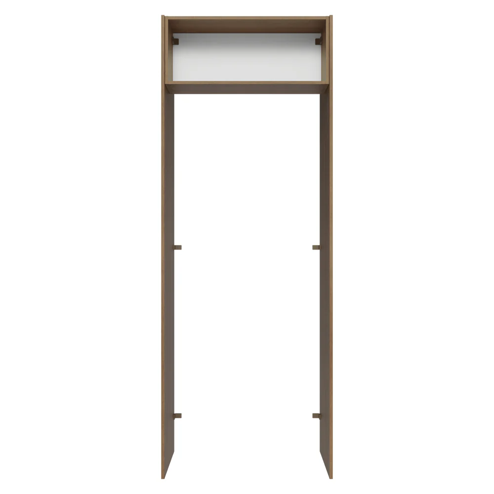Mueble para empotrar Heladera 83 cm 1 Puerta Rebatible Marrón/Negro Agata Madesa - Image 10