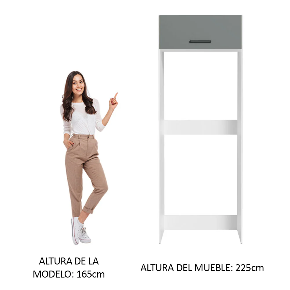 Mueble para empotrar Heladera Madesa Agata Puerta Rebatible - Image 4