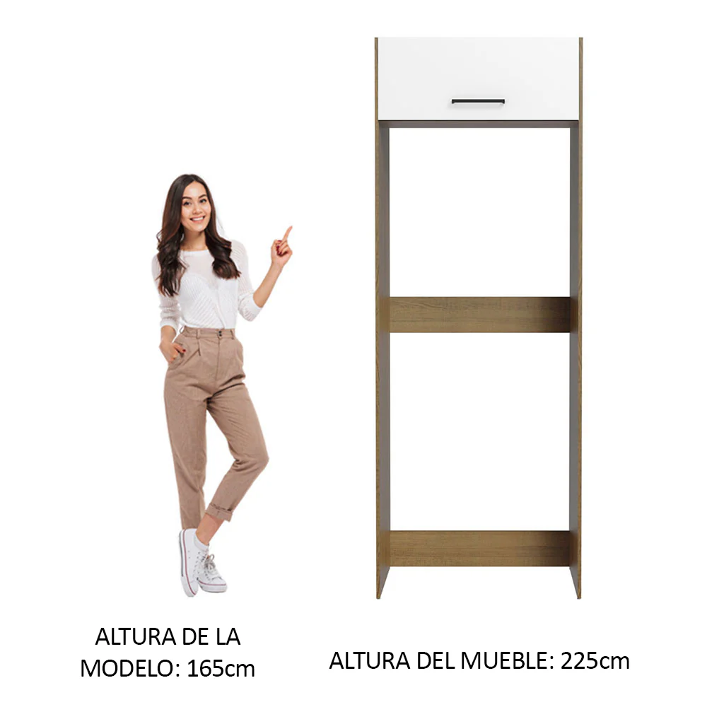 Mueble para empotrar Heladera Madesa Agata Puerta Rebatible - Image 4