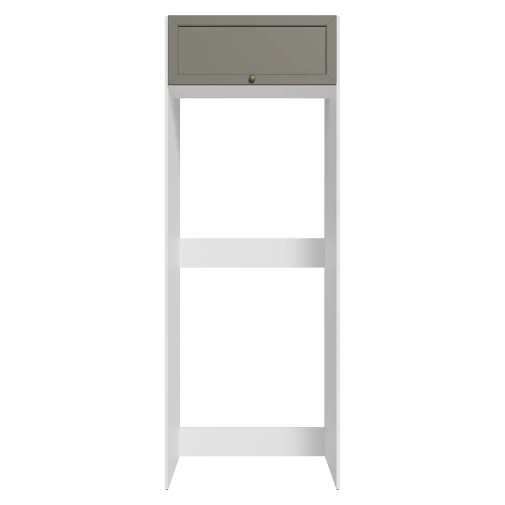 Mueble para Heladera 1 Puerta Rebatible Blanco/Gris Vik Madesa - Image 9