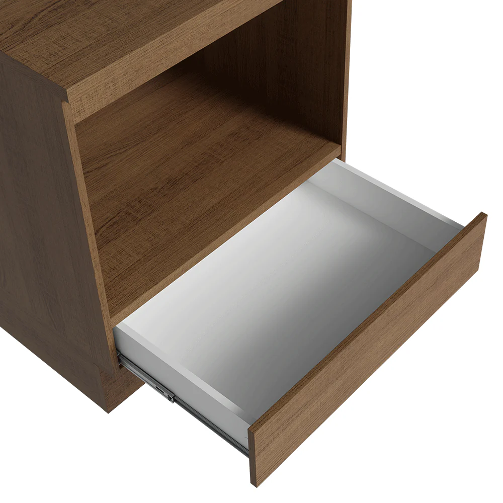Mueble para Horno/Microondas 70 cm 1 Cajón (Con mesada) Marrón Madesa - Image 10