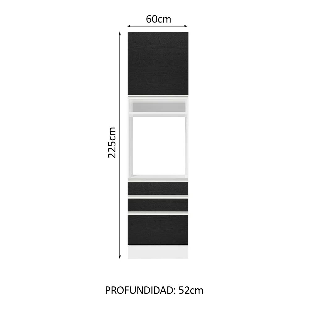 Mueble Para Horno Y Microondas Madesa Glamy 60cm BN 10 - Image 2