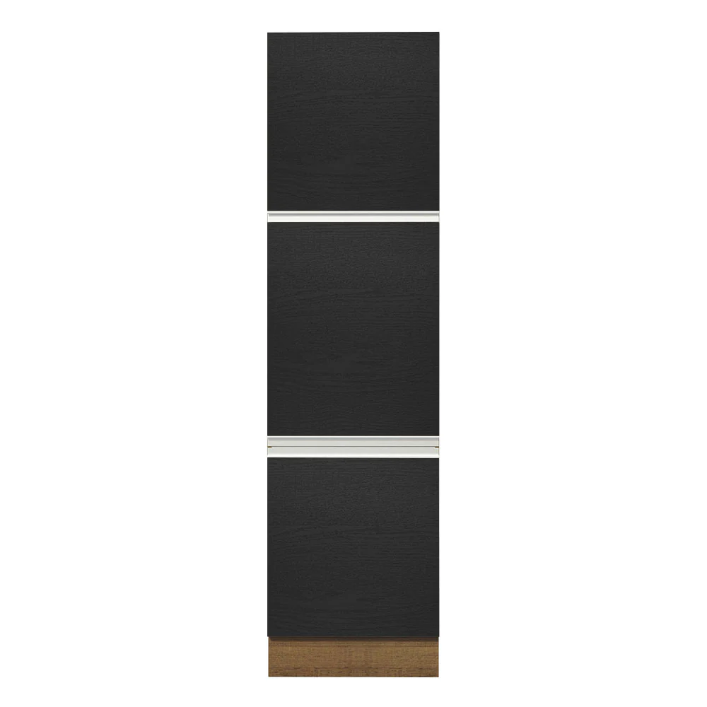 Mueble Para Horno Y Microondas Madesa Glamy 60cm Marrón/Negro - Image 3