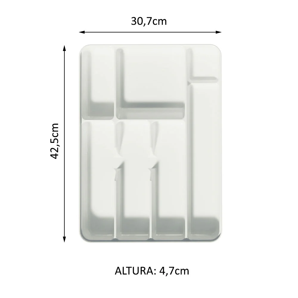 Organizador de Cubiertos para Bajo Mesada Cocina Blanco Madesa - Image 3