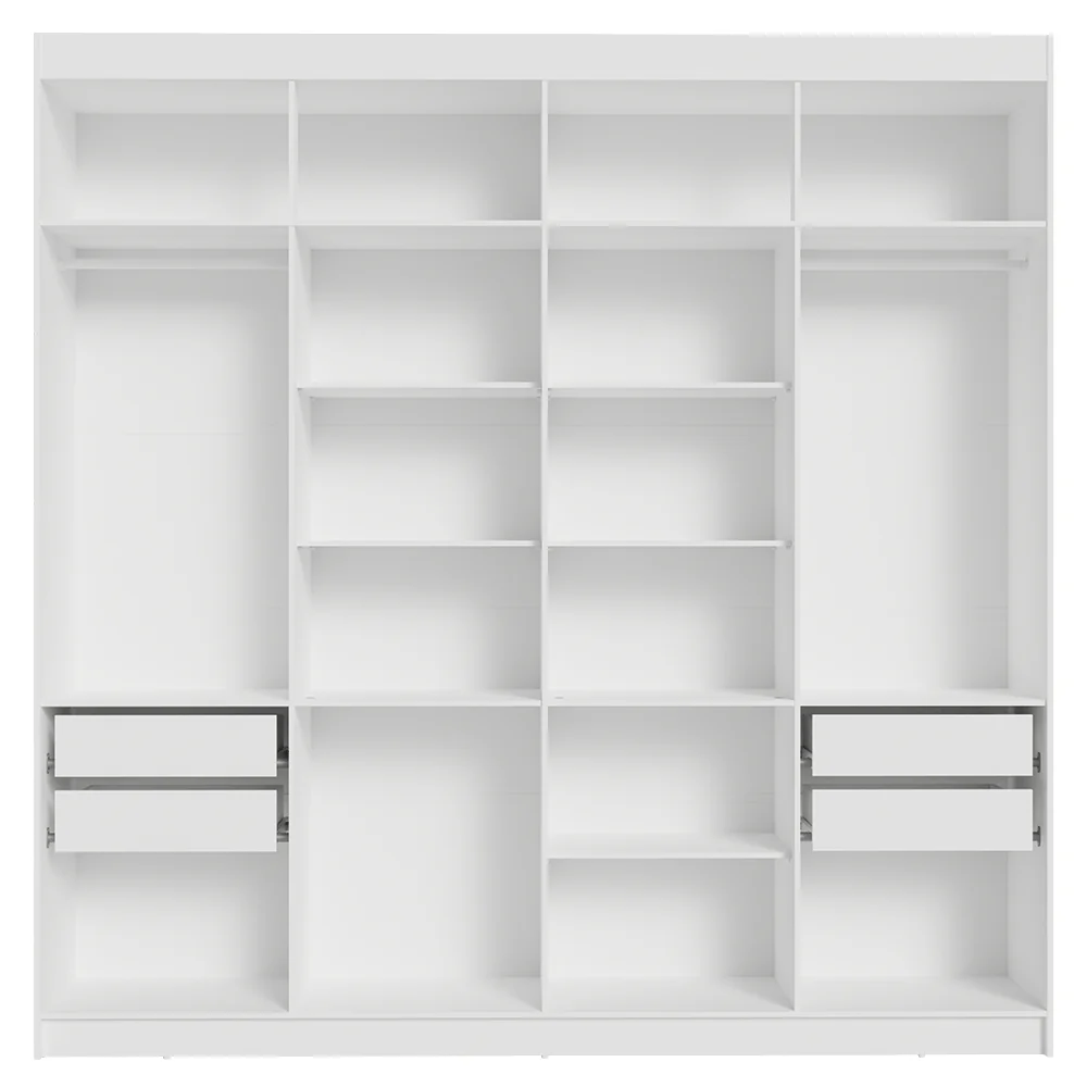 Placard Closet 4 Cajones 216 cm Blanco Venus Madesa - Image 5