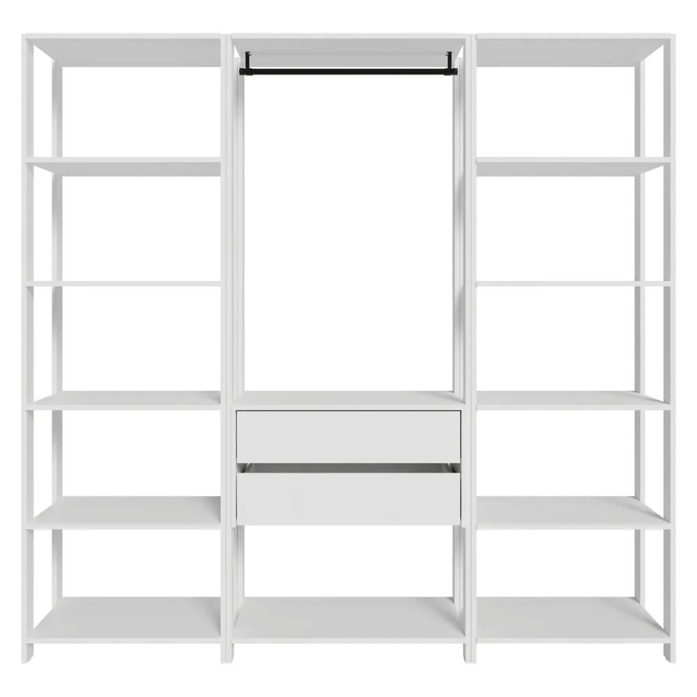 Placard Modulado 188 cm 2 Cajones Valencia Blanco - Image 8