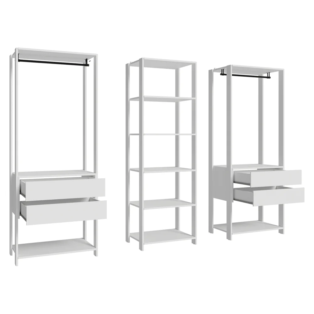 Placard Modulado 199 cm 4 Cajones Valencia Blanco - Image 10