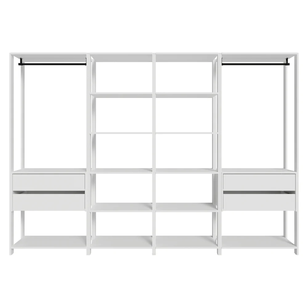 Placard Modulado 258 cm 4 Cajones Valencia Blanco 02 - Image 8