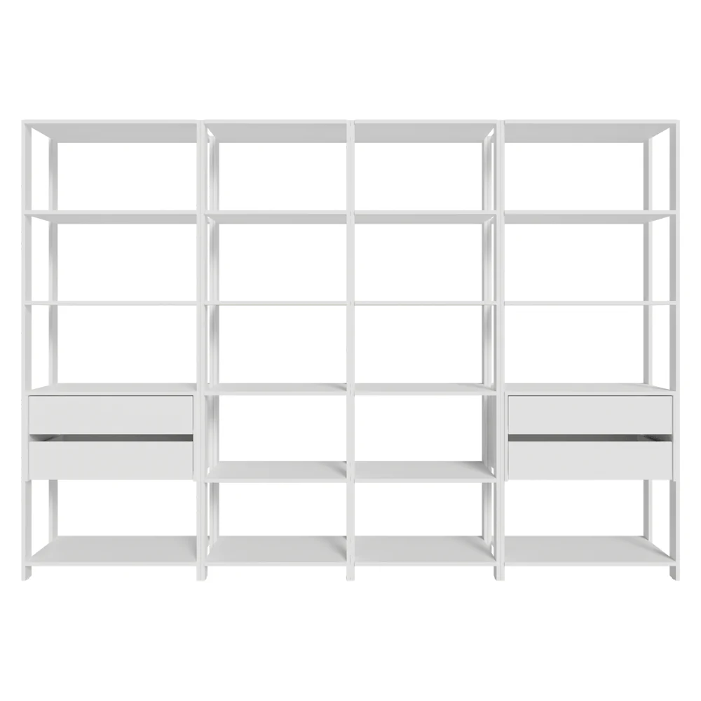 Placard Modulado 258 cm 4 Cajones Valencia Blanco 06 - Image 8