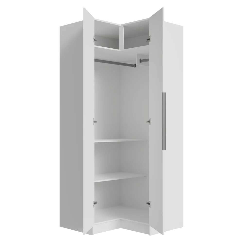 Placard Modulado de Esquina 190 cm 2 Puertas Neo Blanco - Image 10