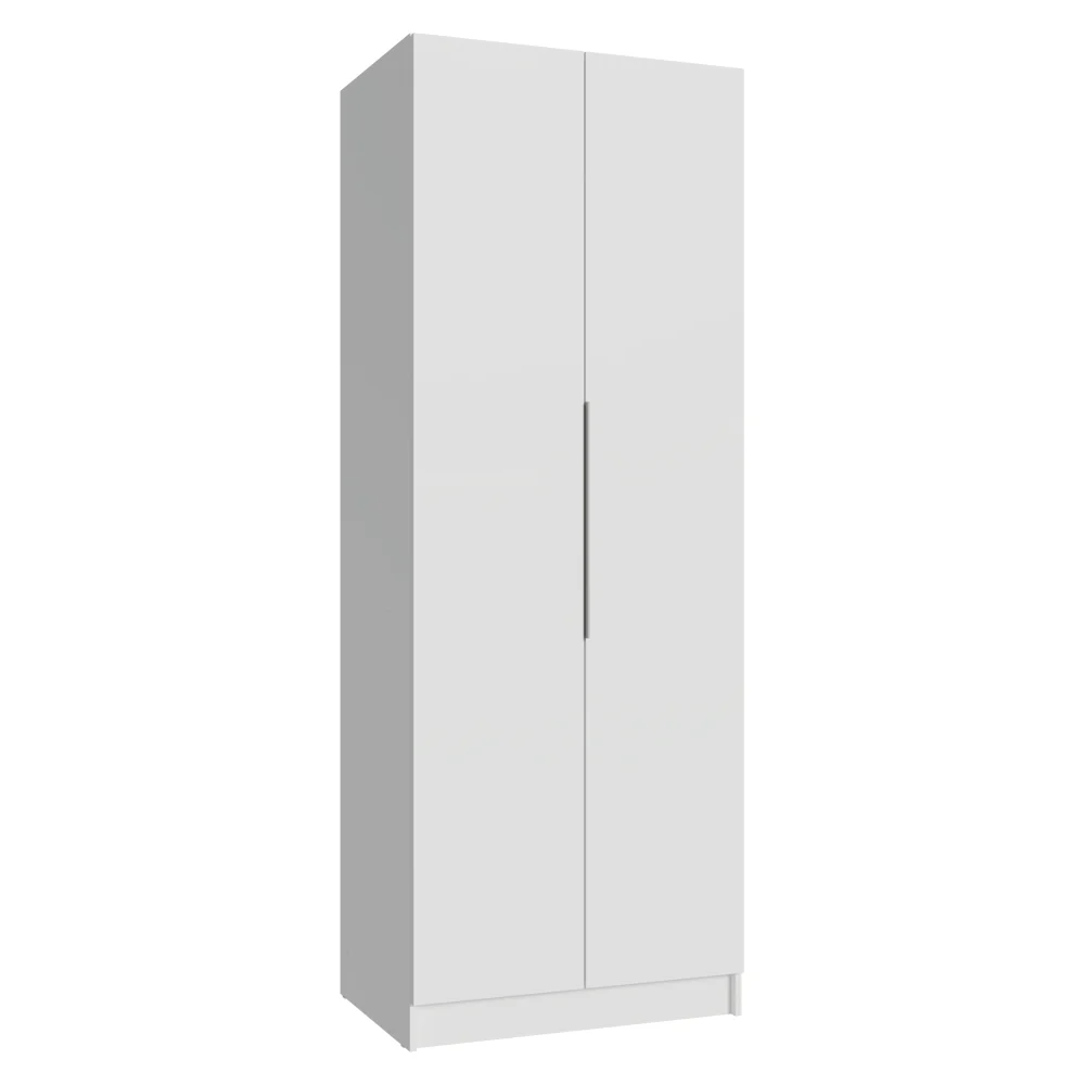 Placard Modular 2 Puertas 4 Cajones 1 Perchero Blanco Neo Madesa