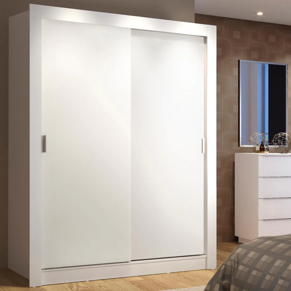 Placard Soltero Denver 2 Puertas Corredizas Blanco