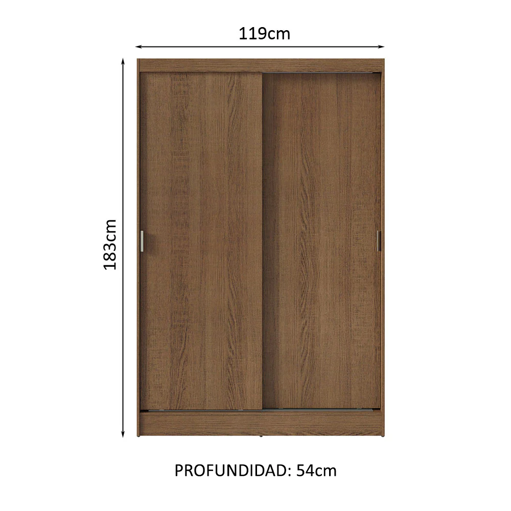 Placard Soltero Luke 2 Puertas Corredizas - Image 2