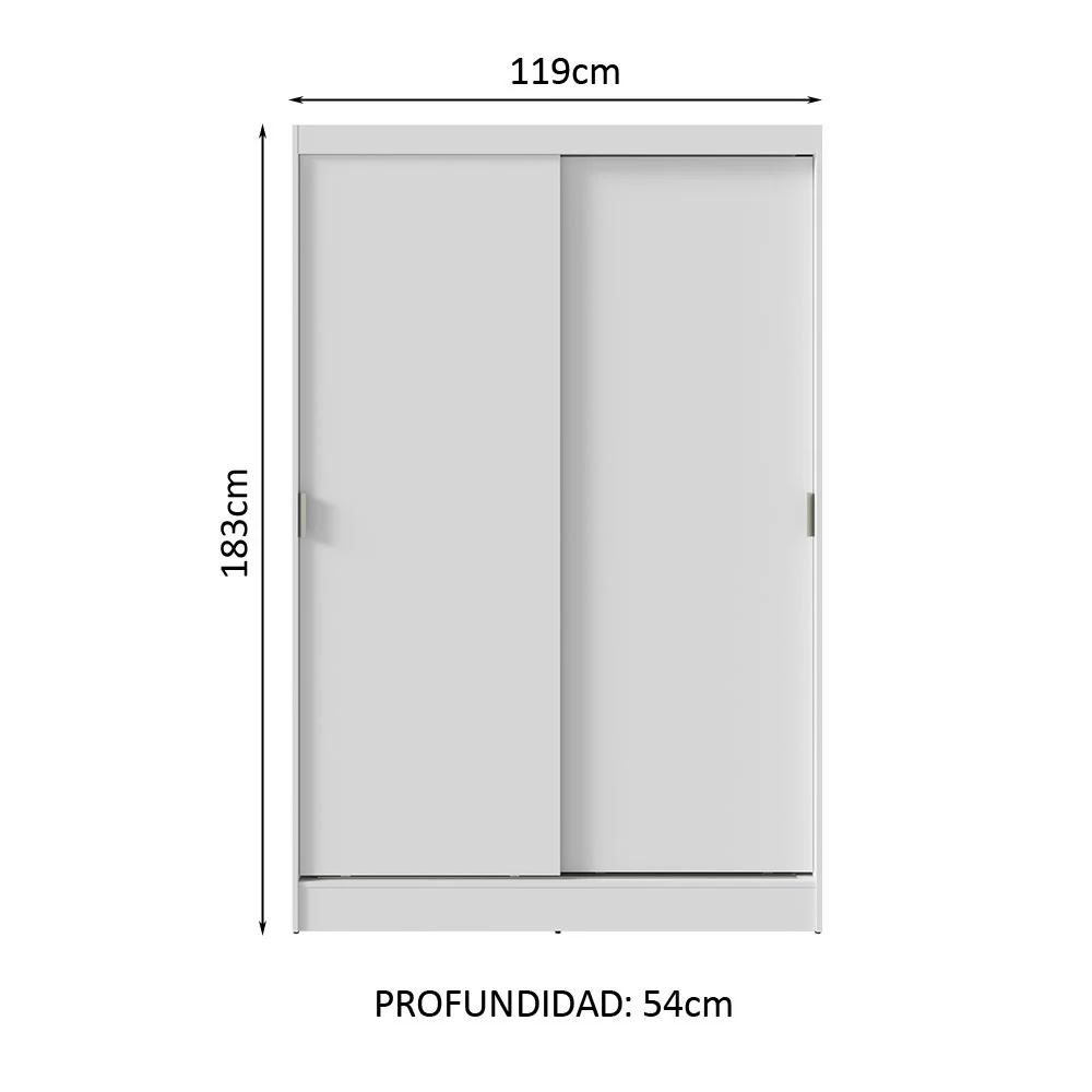 Placard Soltero Luke 2 Puertas Corredizas - Image 2