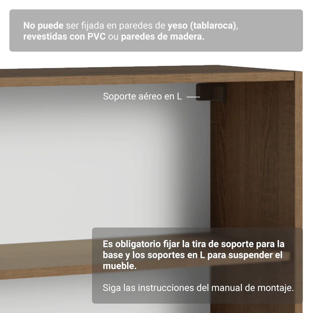 Rack hasta 70 pulgadas + repisas de 160cm, Marrón/Verde Vik 05 - Image 8