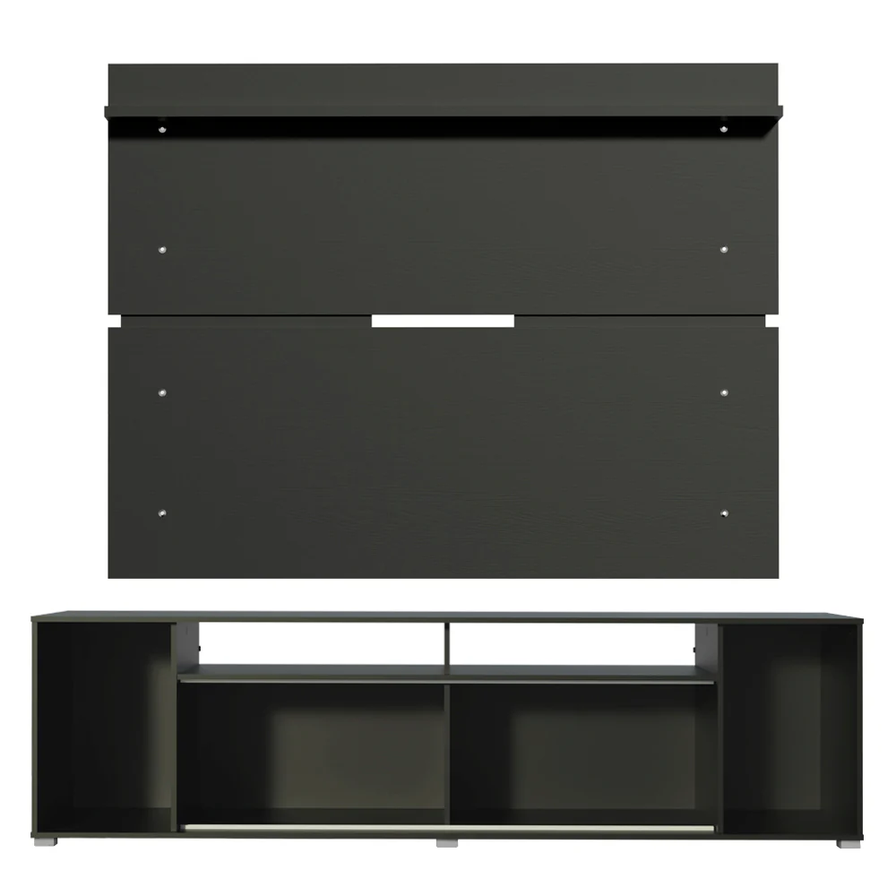 Rack Madesa Cancun con Panel para TV hasta 65 Pulgadas Negro - Image 7