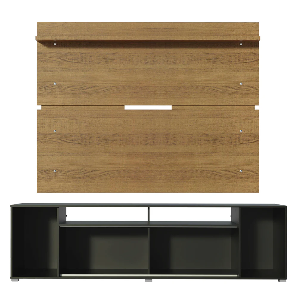 Rack Madesa Cancun con Panel para TV hasta 65 Pulgadas Negro/Marrón - Image 7