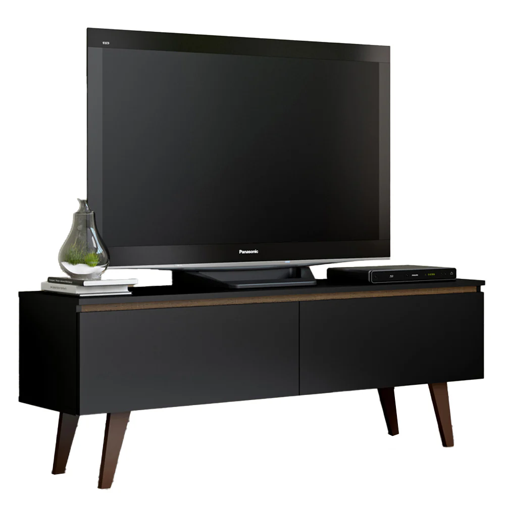 Rack para TV hasta 55 pulgadas 2 Puertas Le Mans Negro