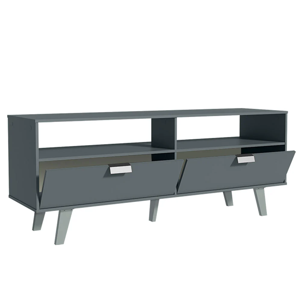 Rack para TV hasta 55 pulgadas 2 Puertas Oslo Gris - Image 6