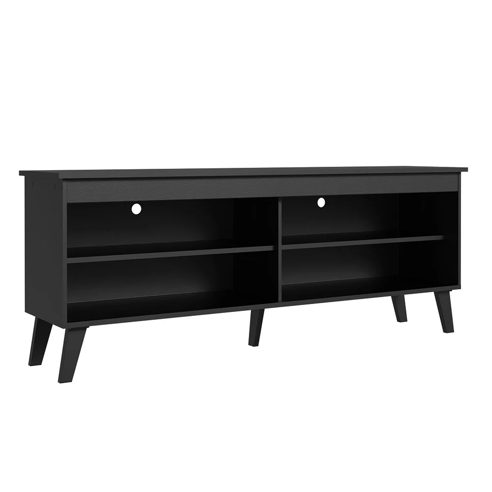Rack para TV hasta 65 Pulgadas con Patas Negro Turim Madesa - Image 6