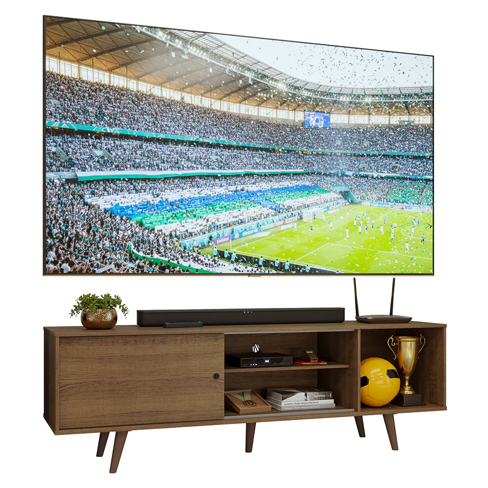 Rack para TV hasta 80 pulgadas 160 cm Con Patas Torino Marrón - Image 3