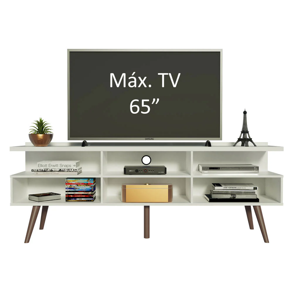 Rack para TV Londres Hasta 65'' Blanco - Image 5