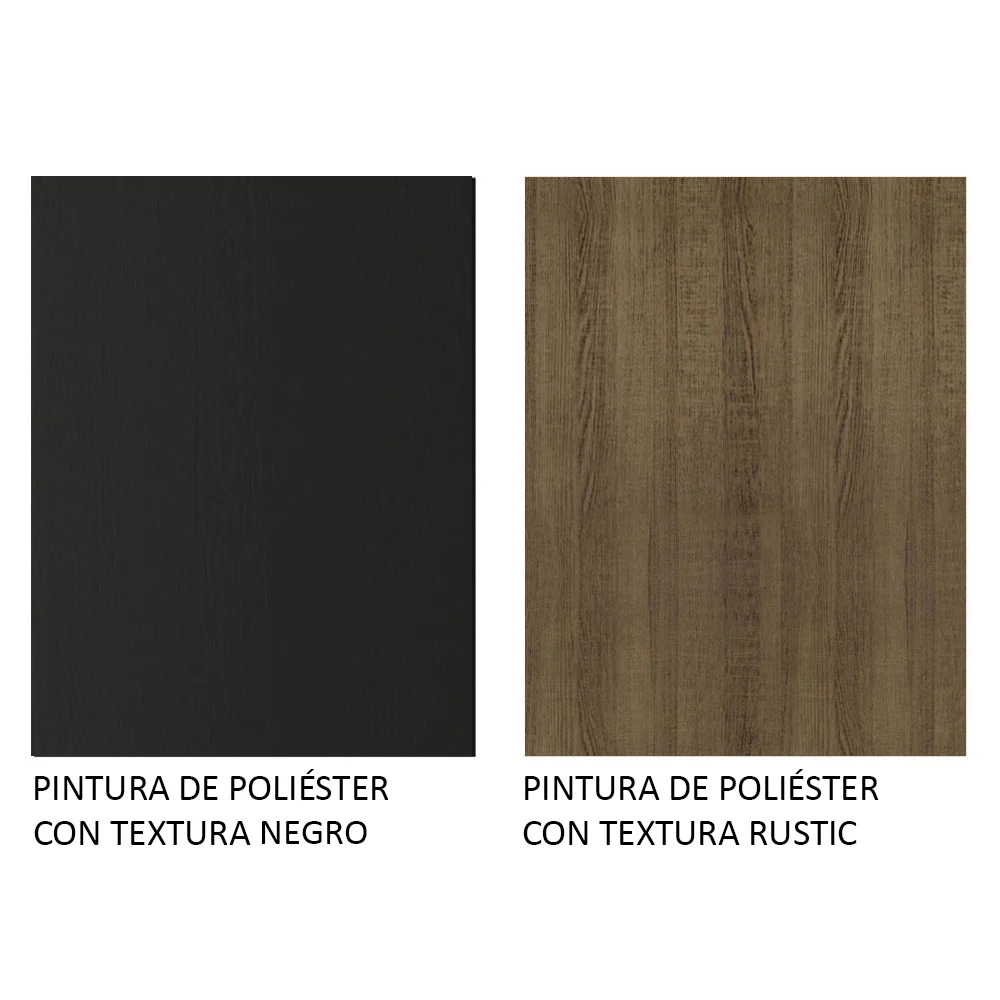 Rack para TV Madesa Reims con Panel de TV hasta 55 Pulgadas 2 Puertas e 1 Cajon Marrón/Negro - Image 8
