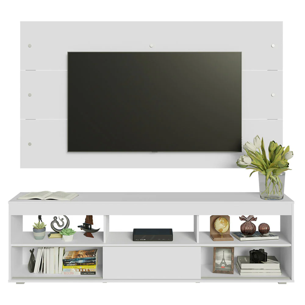 Rack para TV y Panel Hasta 65 Blanco Orlando - Image 4